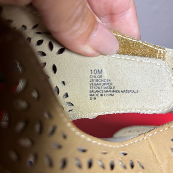 JBU Memory Foam Chloe sandals size 10 M - Picture 9 of 10